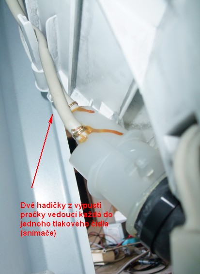 Hladinový senzor pračky - tlaková komora